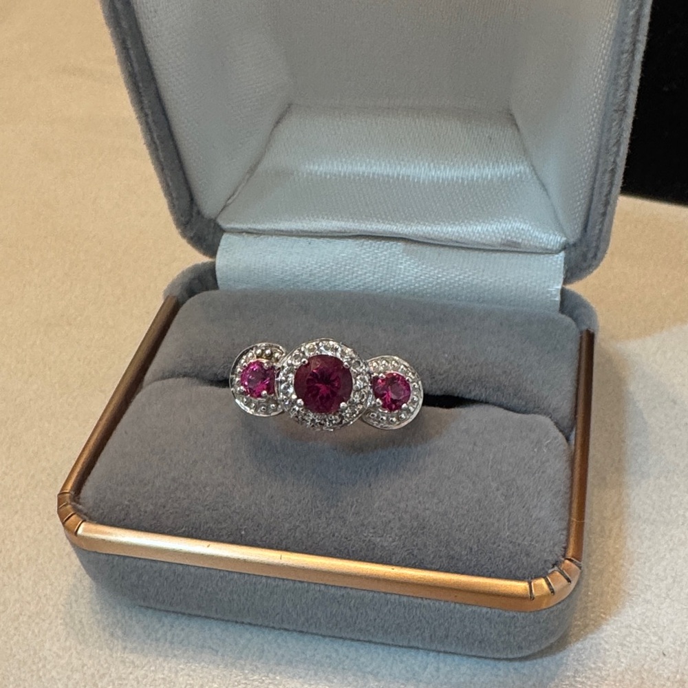 Silver 925 ruby ring - Picture 6 of 6